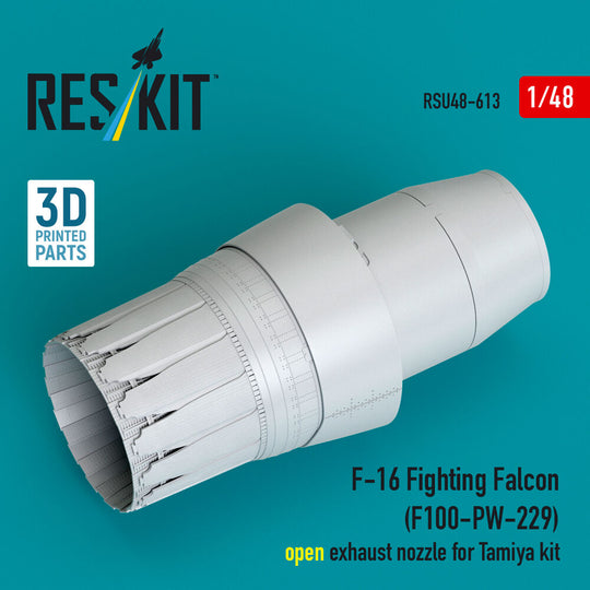 F-16 Fighting Falcon (F100-PW-229) open exhaust nozzle for Tamiya kit (3D Printed)