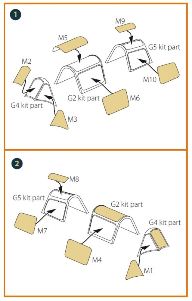 Morane-Saulnier MS.406C.1 painting mask for Dora Wings kit