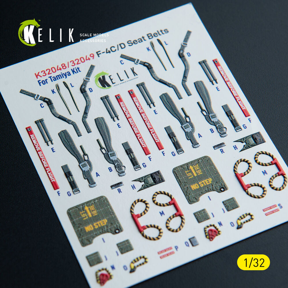 F-4C - interior 3D decals for Tamiya kit