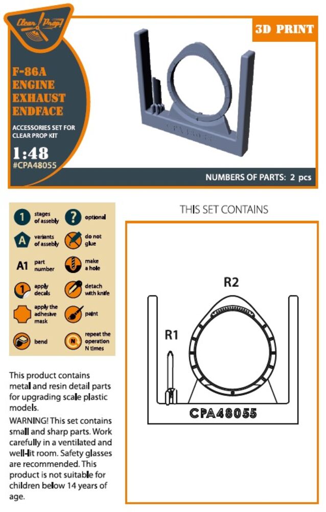 F-86A engine exhaust endface for CP kits