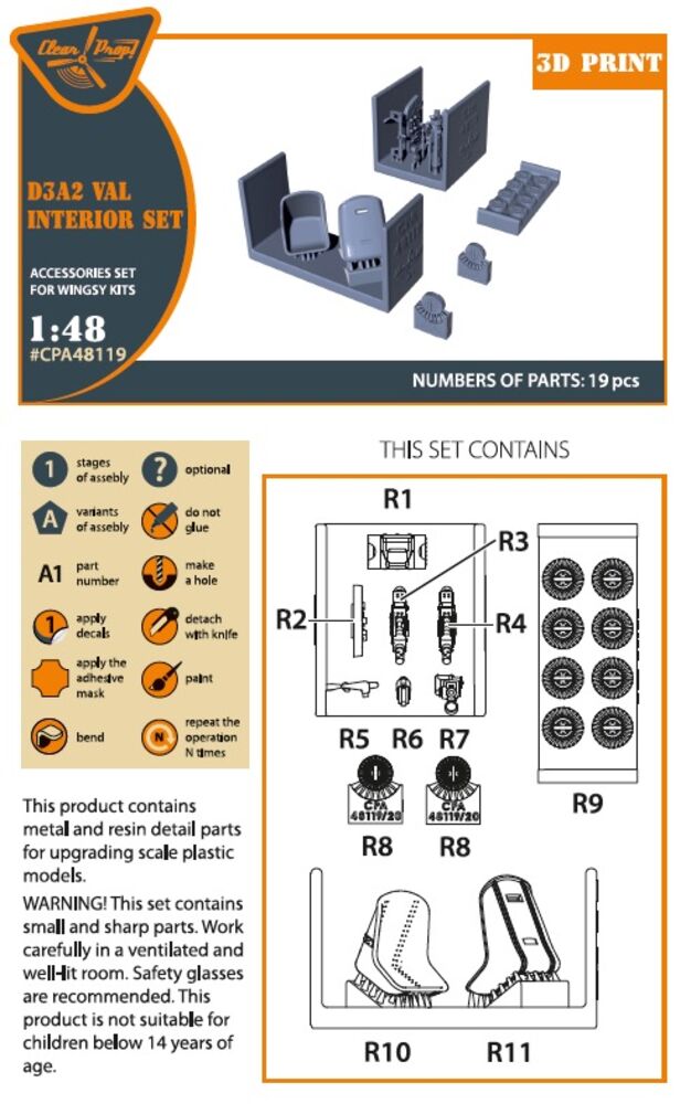 D3A2 VAL interior set for Wingsy Kits