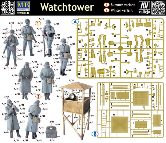 Watch Tower' w/4 figs