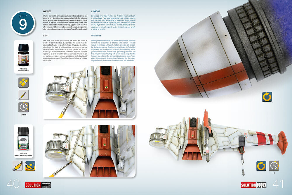 SOLUTION BOOK 28 - How to Paint Rebel Galactic Starships  (English, Castellano, Francais, Deutsch)