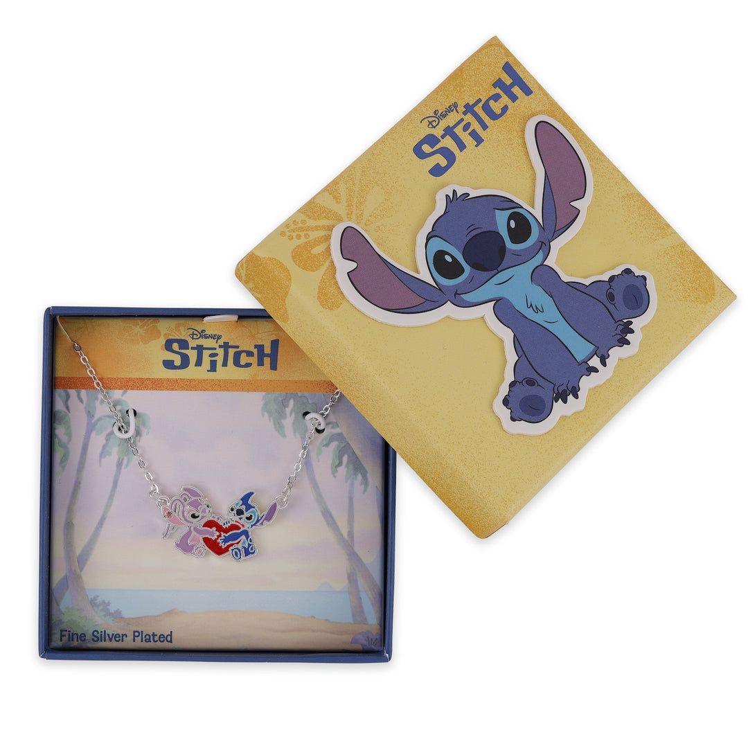 STITCH & ANGEL - Love - Pendant Silvery Necklace 18mm