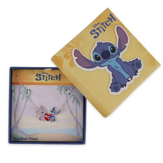 STITCH & ANGEL - Love - Pendant Silvery Necklace 18mm