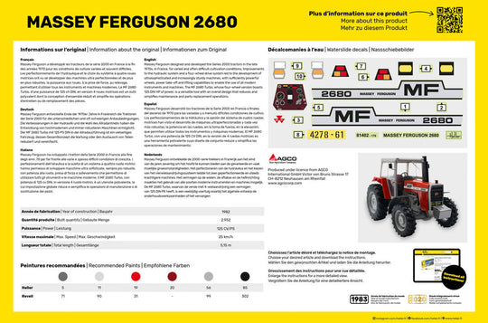 STARTER KIT Massey Ferguson 2680