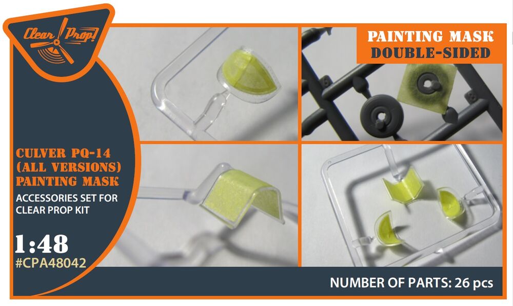 Culver PQ-14 (all versions) double-sided painting mask for CP kits