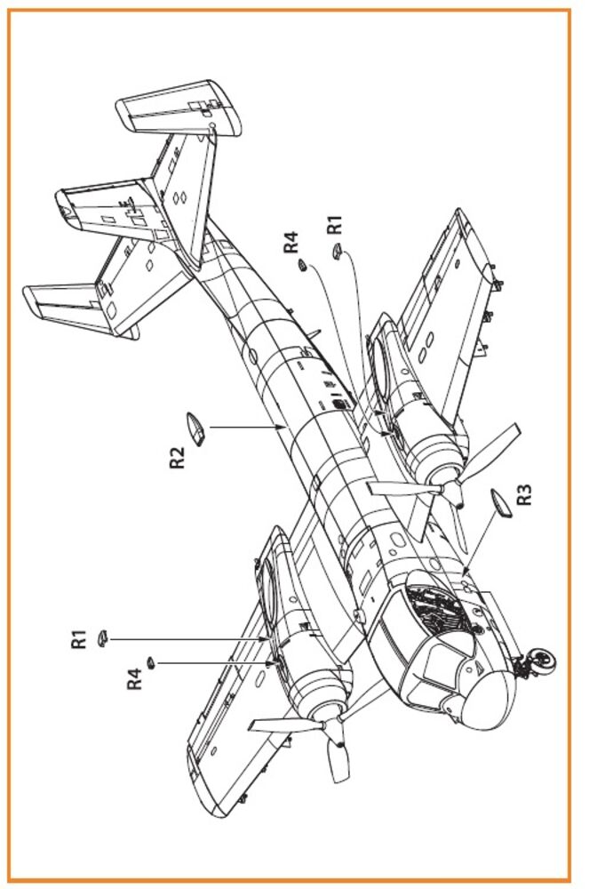 OV-1 A/B/C/D Mohawk air intakes for CP kit