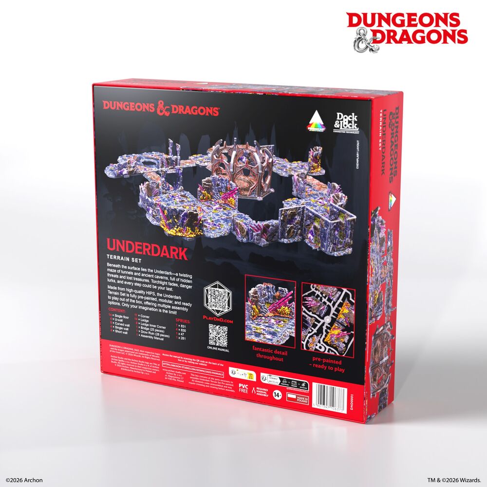 Dungeons & Dragons Underdark Pre-Painted Terrain Set