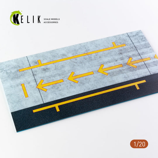 F1 Pitstop Type 2 Base - Acrylic 3 mm (180 x 357 mm) (210 g) (1/20)