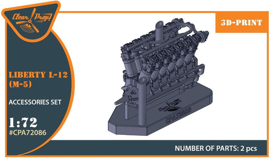 Liberty L-12 engine set 3D print