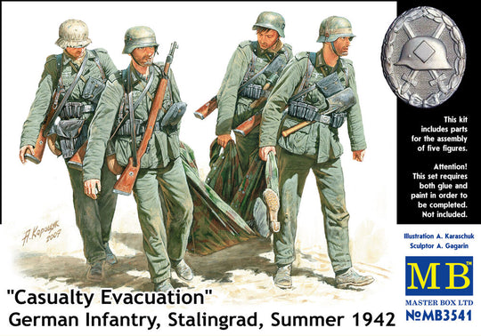 German Infantry Stalingrad Summer 1942 Casualty Evacuation