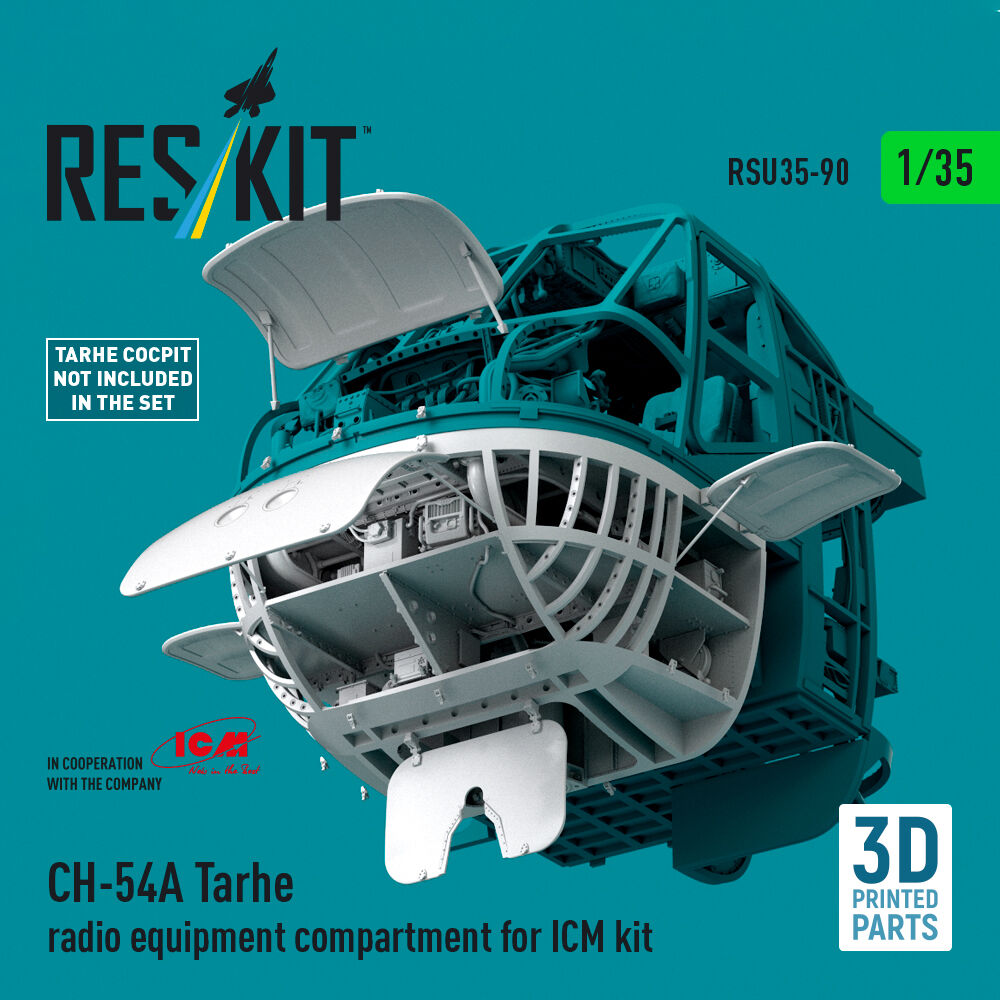 CH-54A Tarhe radio equipment compartment (3D Printed) for ICM