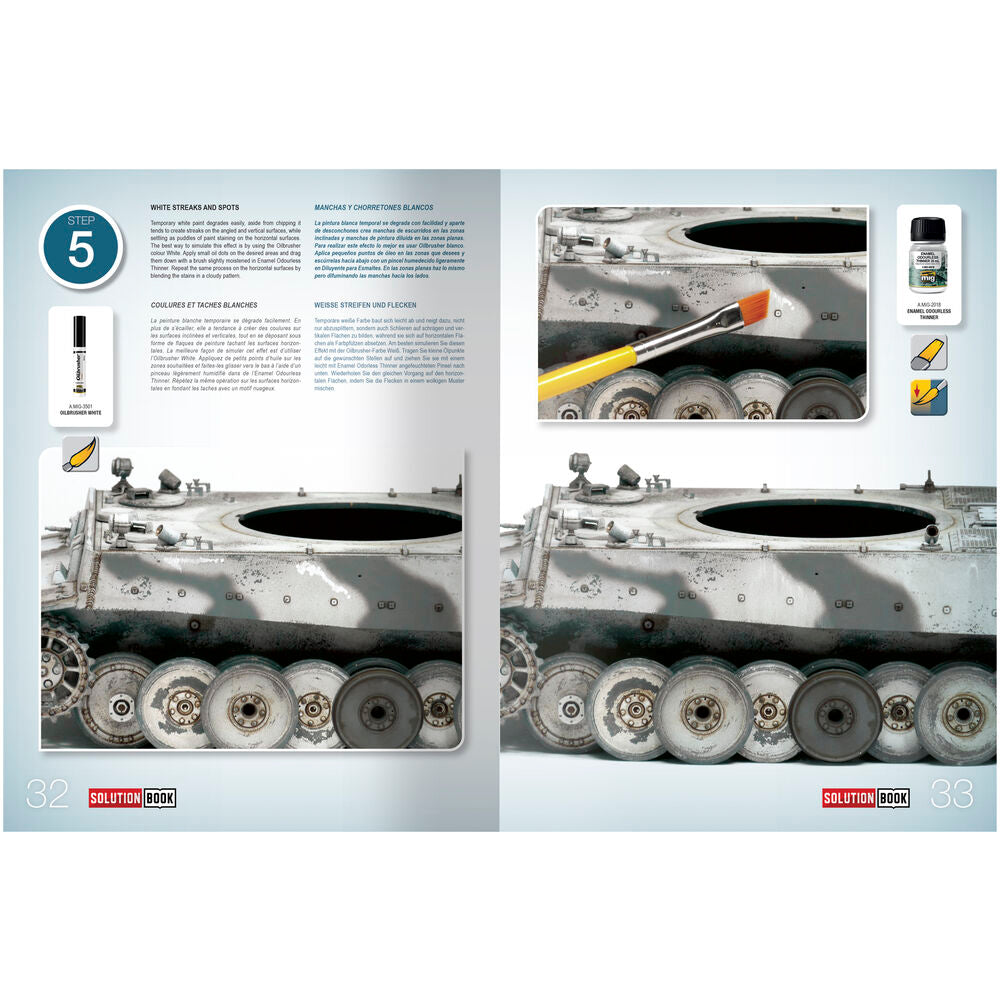 SOLUTION BOOK 17 - How to Paint WWII German Winter Vehicles - (Multilingual)