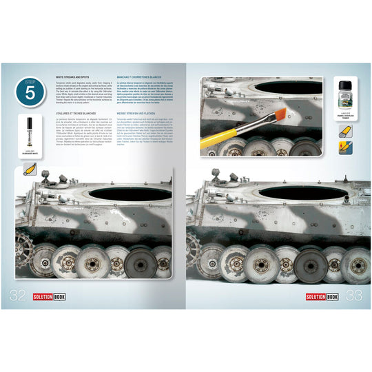 SOLUTION BOOK 17 - How to Paint WWII German Winter Vehicles - (Multilingual)