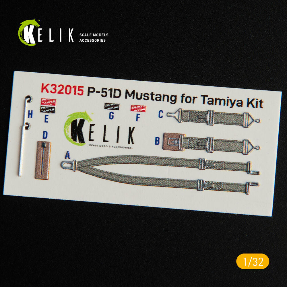 P-51D Mustang - Interior 3D Decal for Tamiya kit