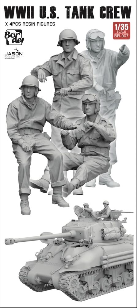 WW II U.S. Tank Crew (4 pcs)