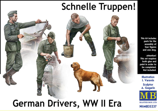 Schnelle Truppen. German Drivers, WW II Era