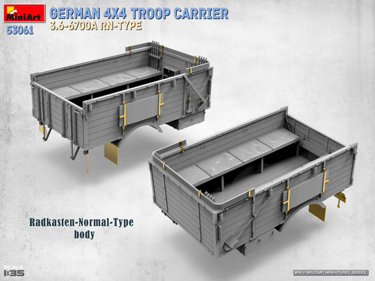 German 4x4 Troop Carrier 3.6-6700A Rn-Type