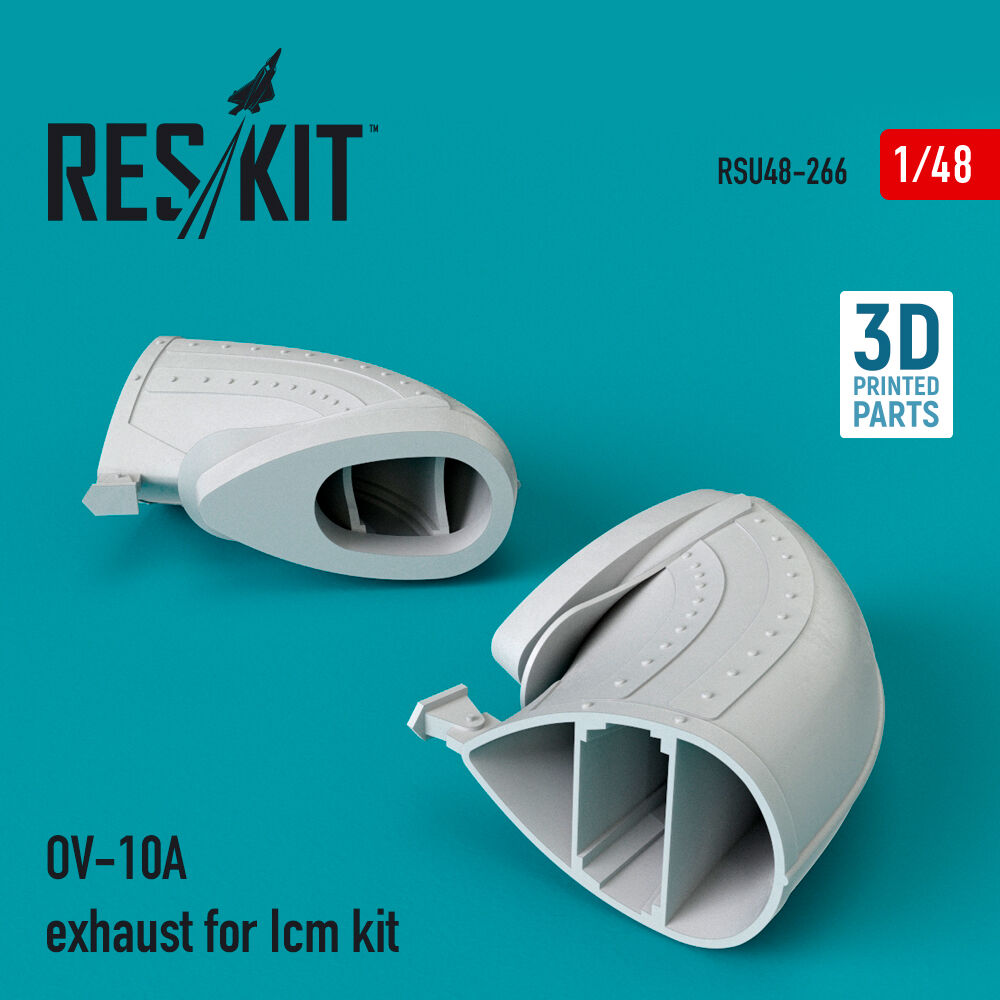 OV-10A exhaust for Icm kit (3D Printed)
