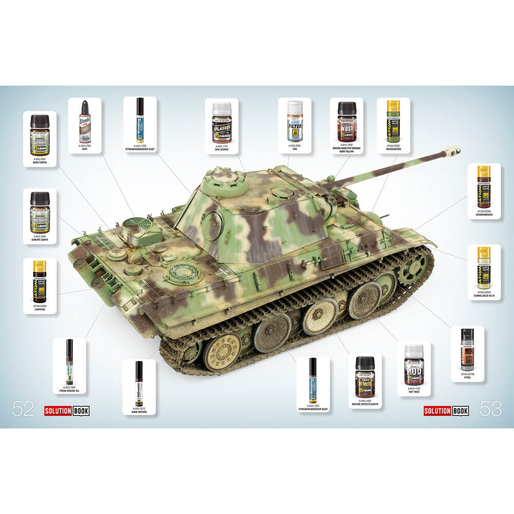 SOLUTION BOOK 23 - How to Paint WWII German Late-War Vehicles (English, Castellano, Francais, Deutsch)