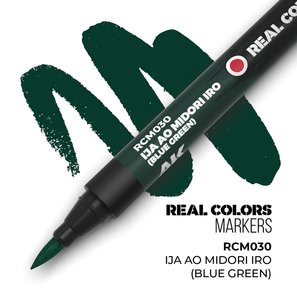 Real Colors Markers: IJA AO MIDORI IRO (BLUE GREEN)
