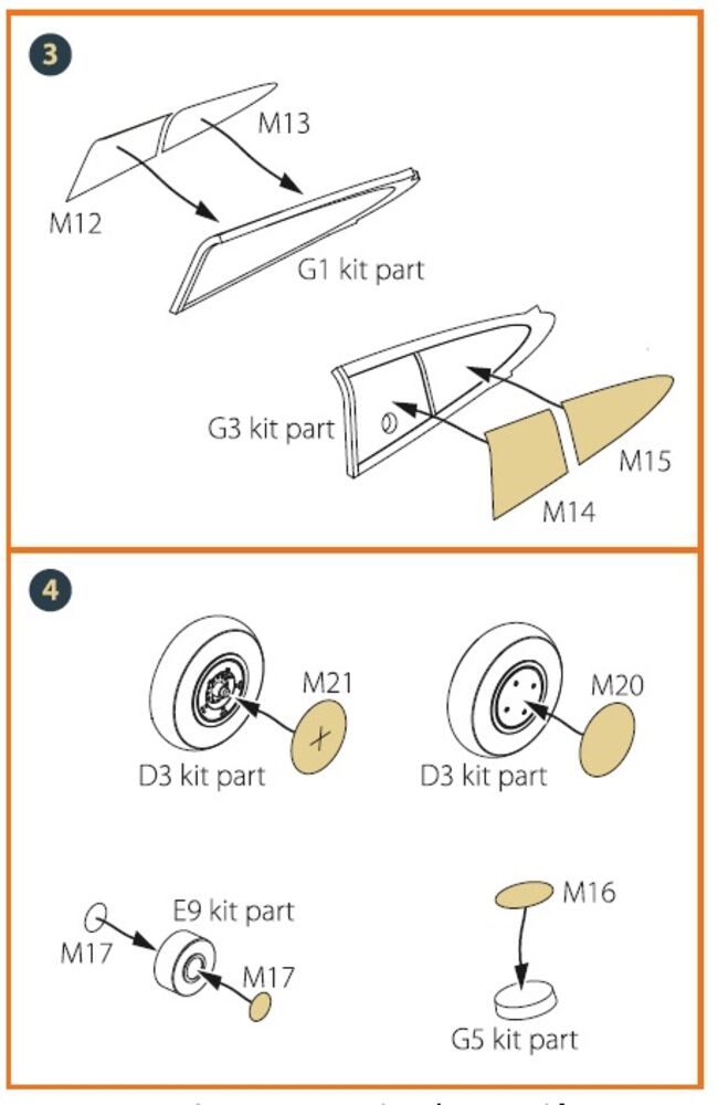 Hawk H-75 M/N/O painting mask for CP kits CP72021/CP72022/CP72029
