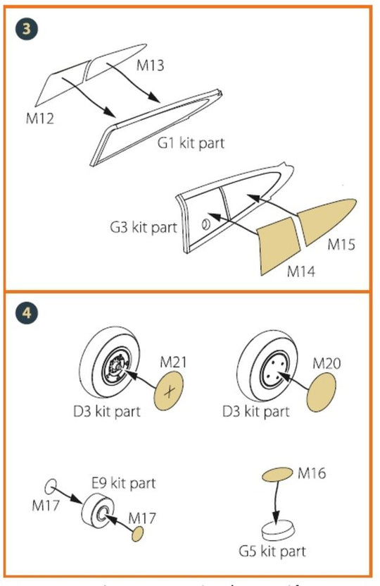 Hawk H-75 M/N/O painting mask for CP kits CP72021/CP72022/CP72029