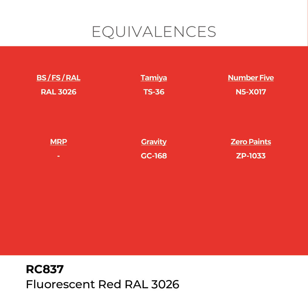 Real Colors: Fluorescent Red RAL 3026 17 ml.