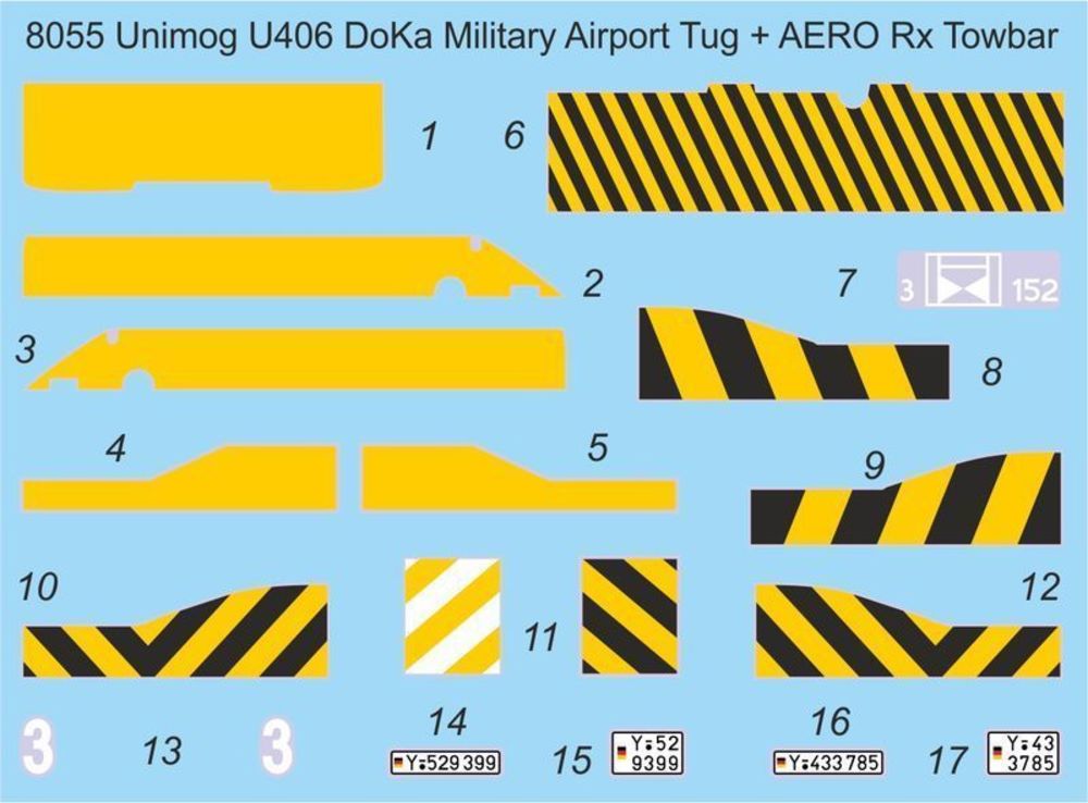 Unimog U406 DoKa Military Airport Tug + Towbar