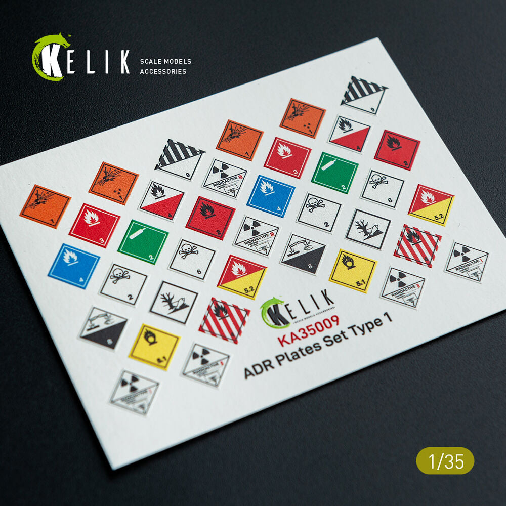 ADR Plates Set Type 1 - Decal for models