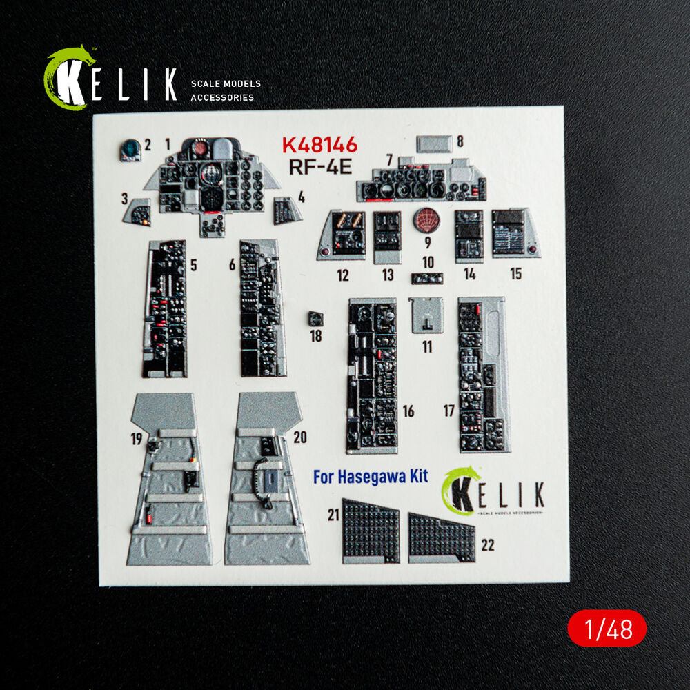 RF-4E - interior 3D decals for Hasegawa kit