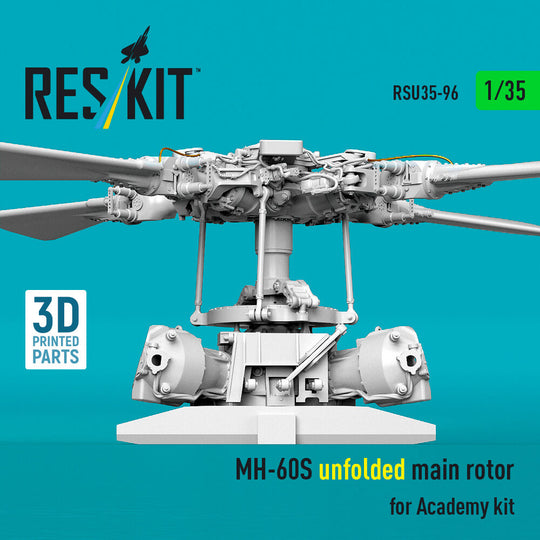 MH-60S unfolded main rotor (3D Printed) for Academy