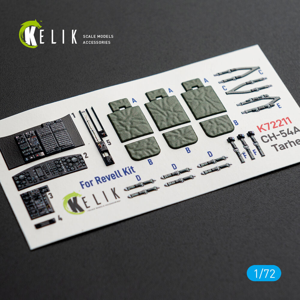 CH-54A Tarhe - interior 3D decals for Revell kit