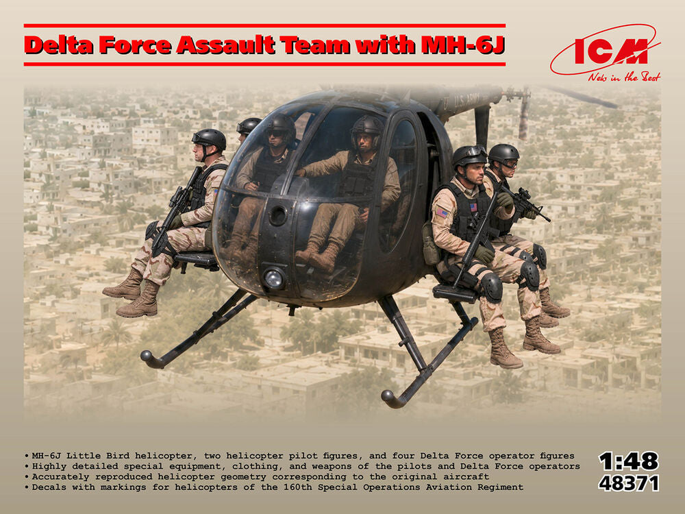 Delta Force Assault Team with MH-6J