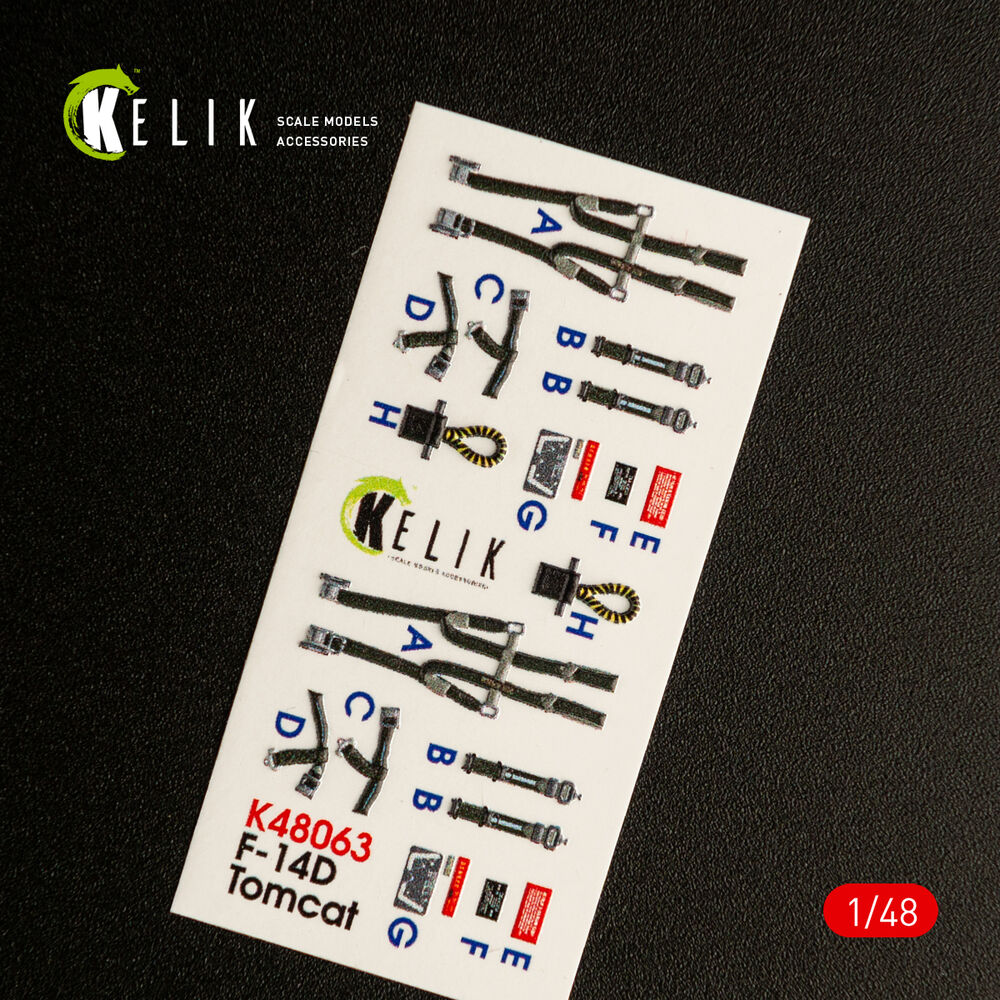 F-14D Tomcat interior 3D decals for Tamiya kit