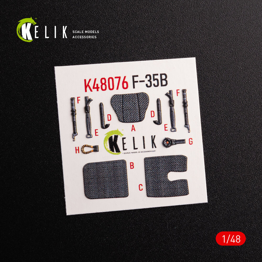 F-35B interior 3D decals for Tamiya kit