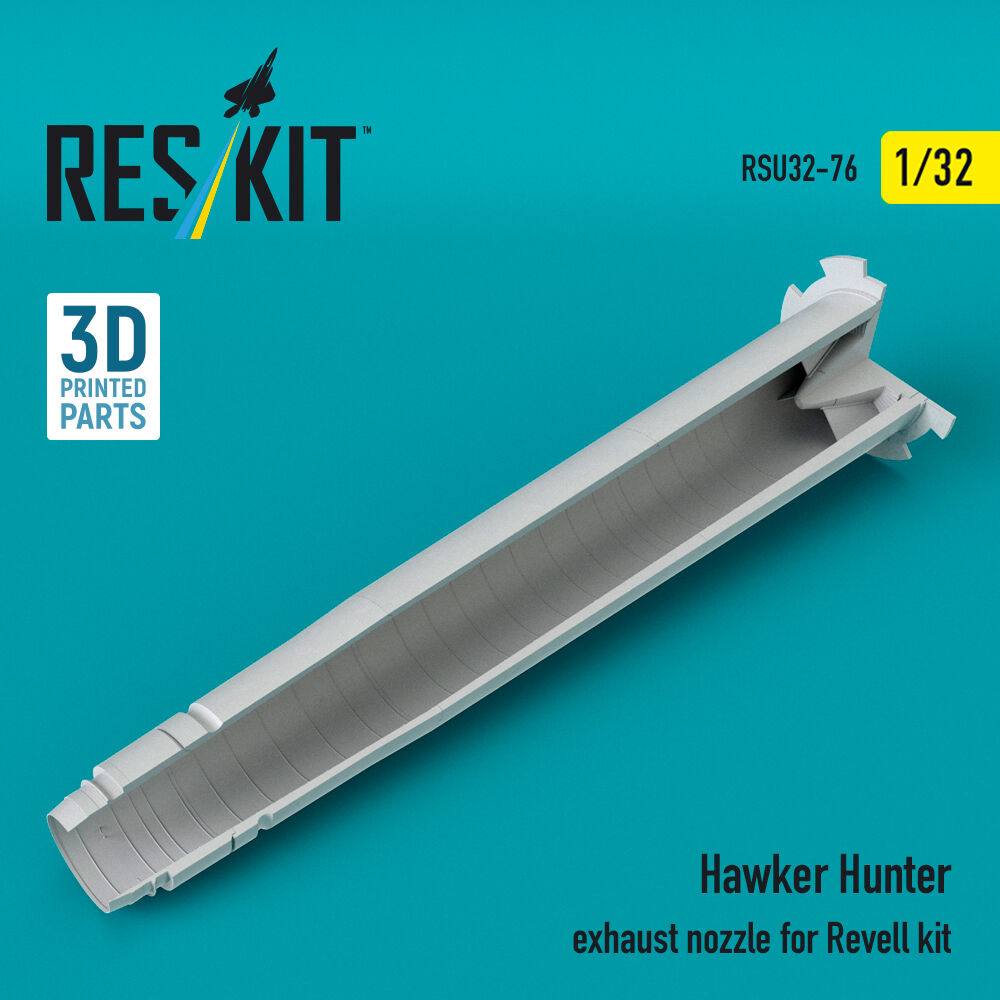 Hawker Hunter exhaust nozzle for Revell kit (3D Printed)