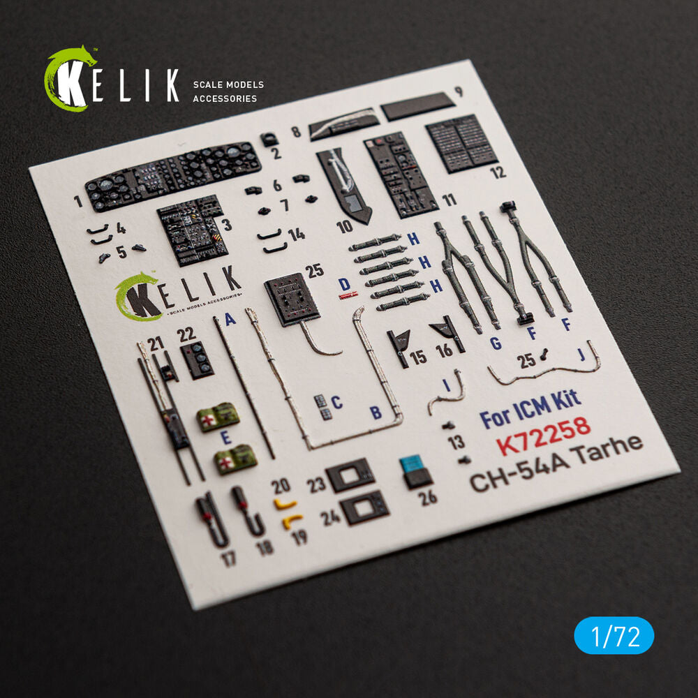 CH-54A Tarhe - interior 3D decals for ICM