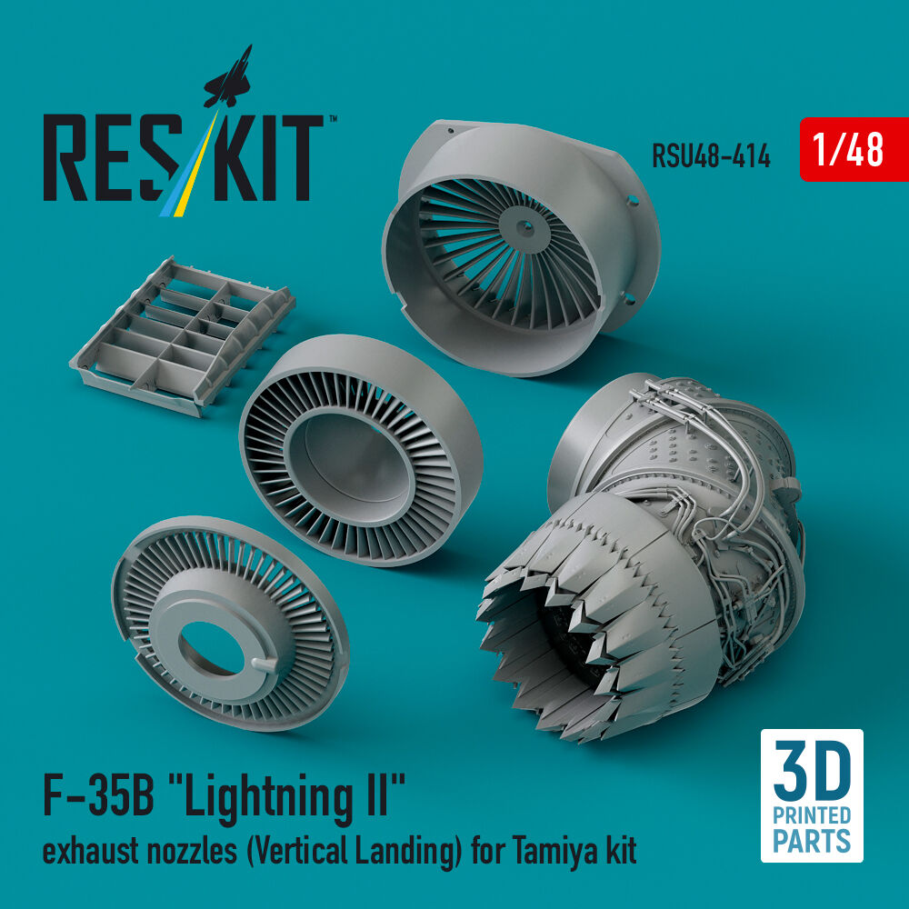 ?F-35B Lightning II exhaust nozzles (Vertical Landing) for Tamiya kit (3D printed)