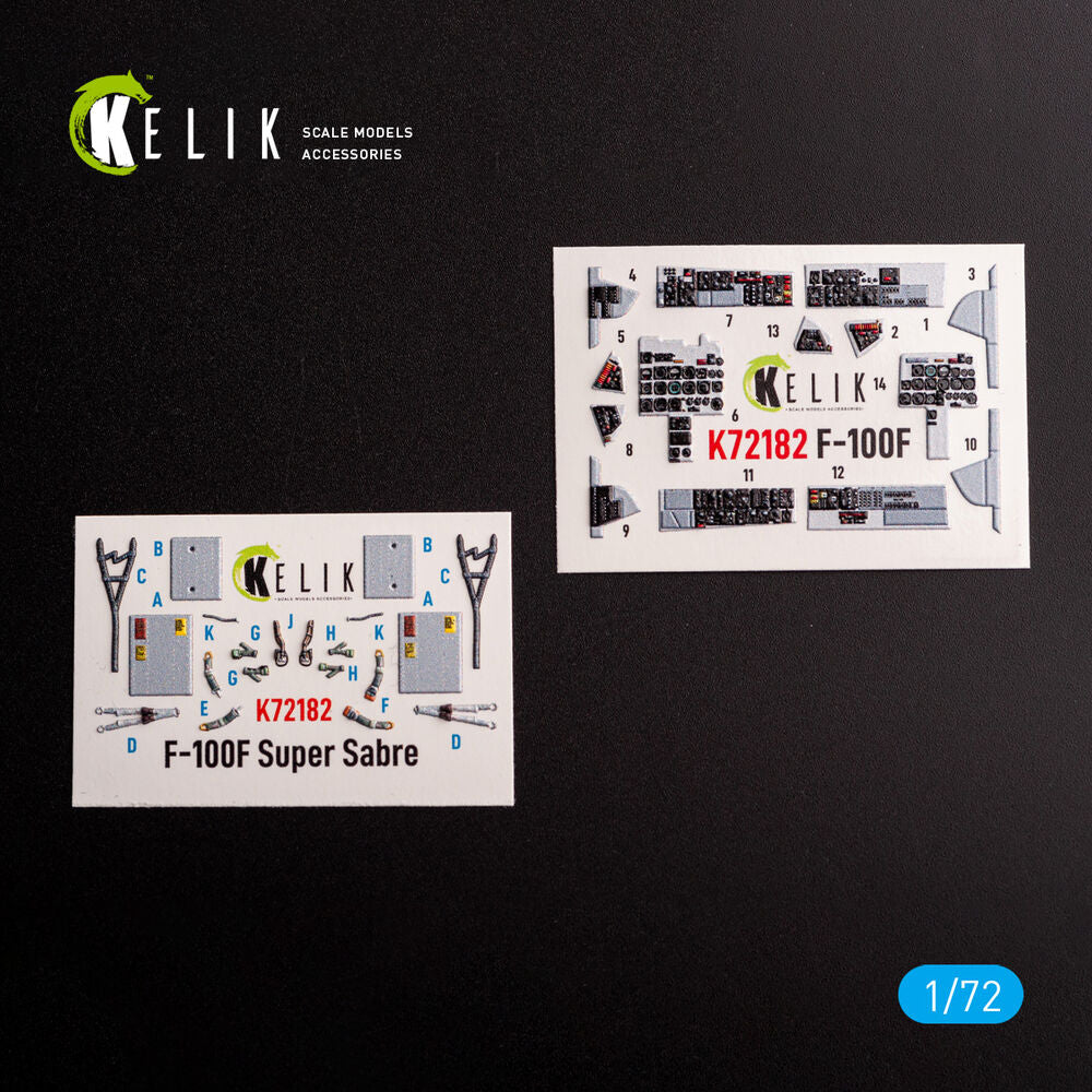 F-100F - interior 3D decals for Trumpeter kit