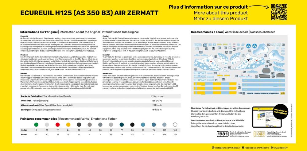 Ecureuil H125 (AS 350 B3) Air Zermatt