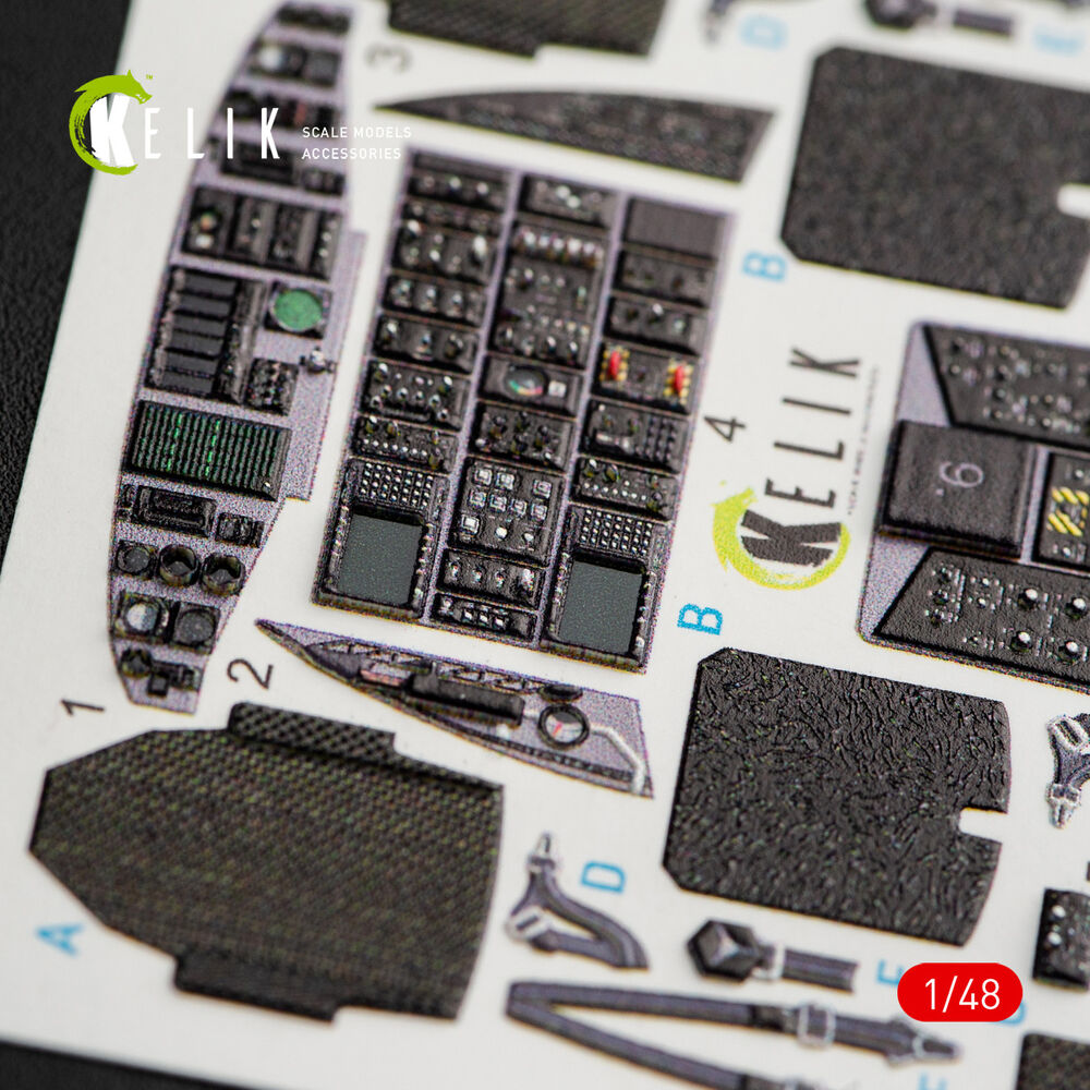 MH-60K Black Hawk interior 3D decals for Italeri kit 2666
