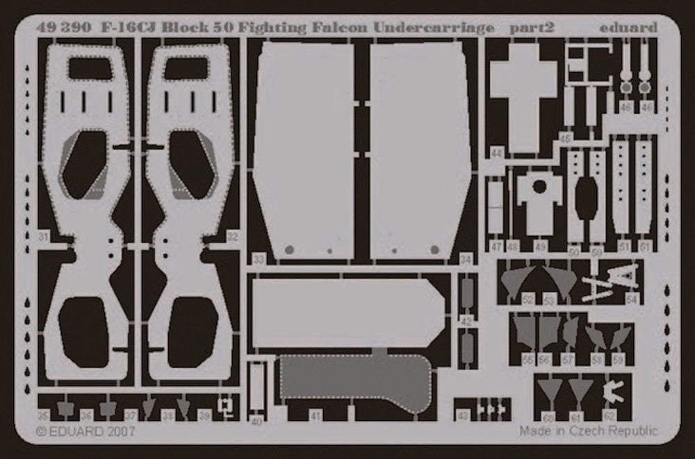 F-16CJ Block 50 Fighting Falcon undercarriage für Tamiya Bausatz
