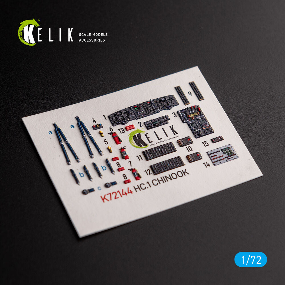HC.1 Chinook - interior 3D decals for Airfix kit