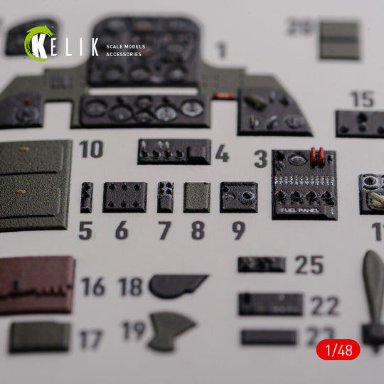 SBD-2 Dauntless interior 3D decals for Academy kit