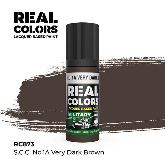 Real Colors: S.C.C. No.1A Very Dark Brown 17 ml.