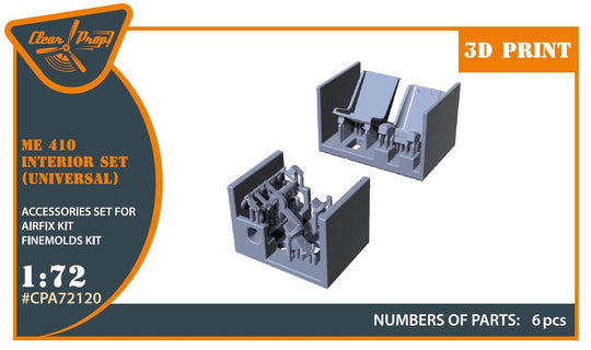 Me-410 B-1/U2/U4/R4 interior for Airfix, Finemolds kits