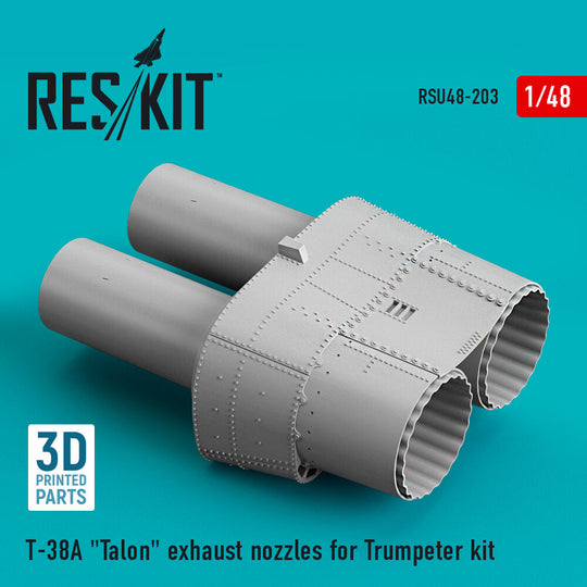 T-38A Talon exhaust nozzles for Trumpeter kit (3D Printed)