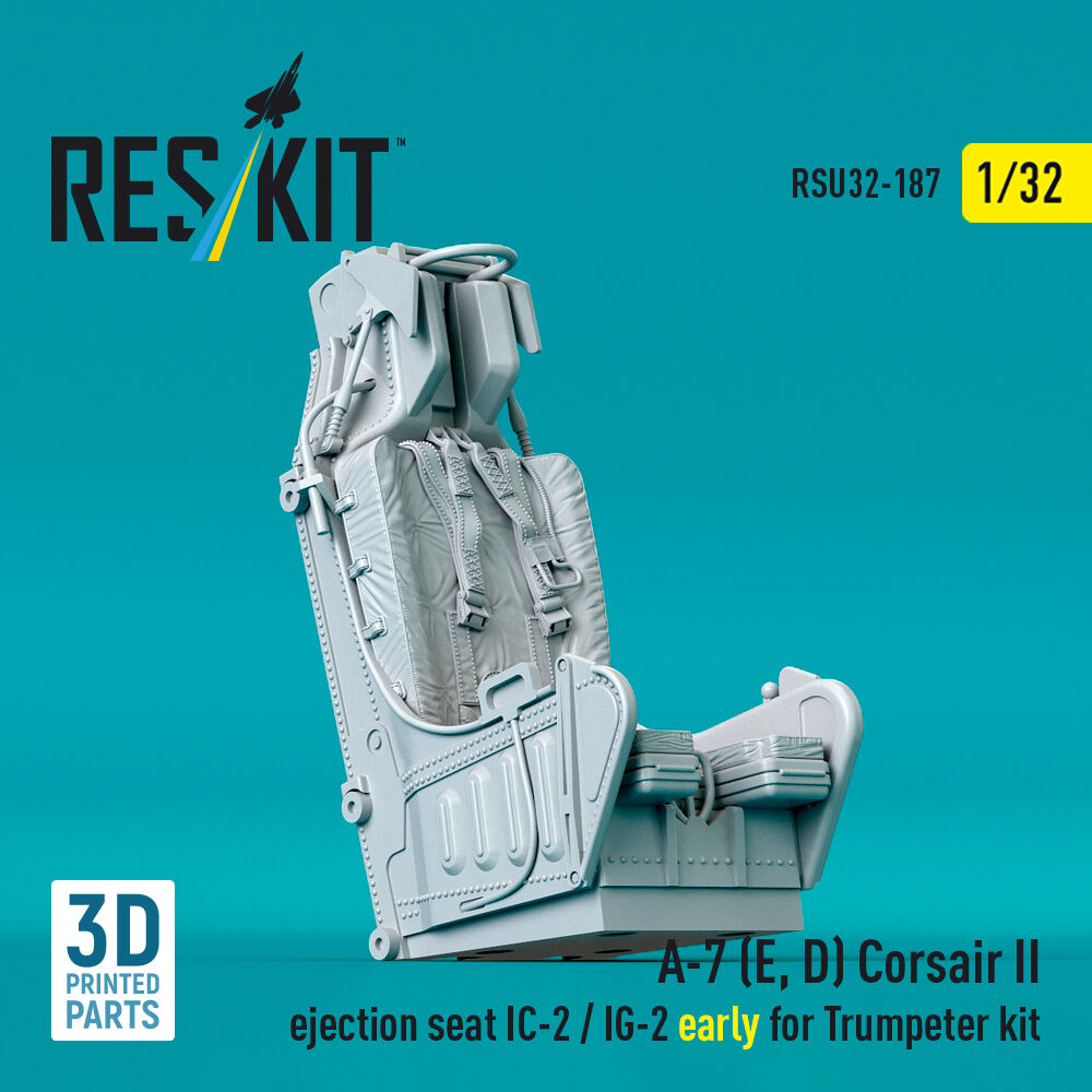 A-7 (E, D) Corsair II ejection seat IC-2 / IG-2 early for Trumpeter kit (3D Printed)